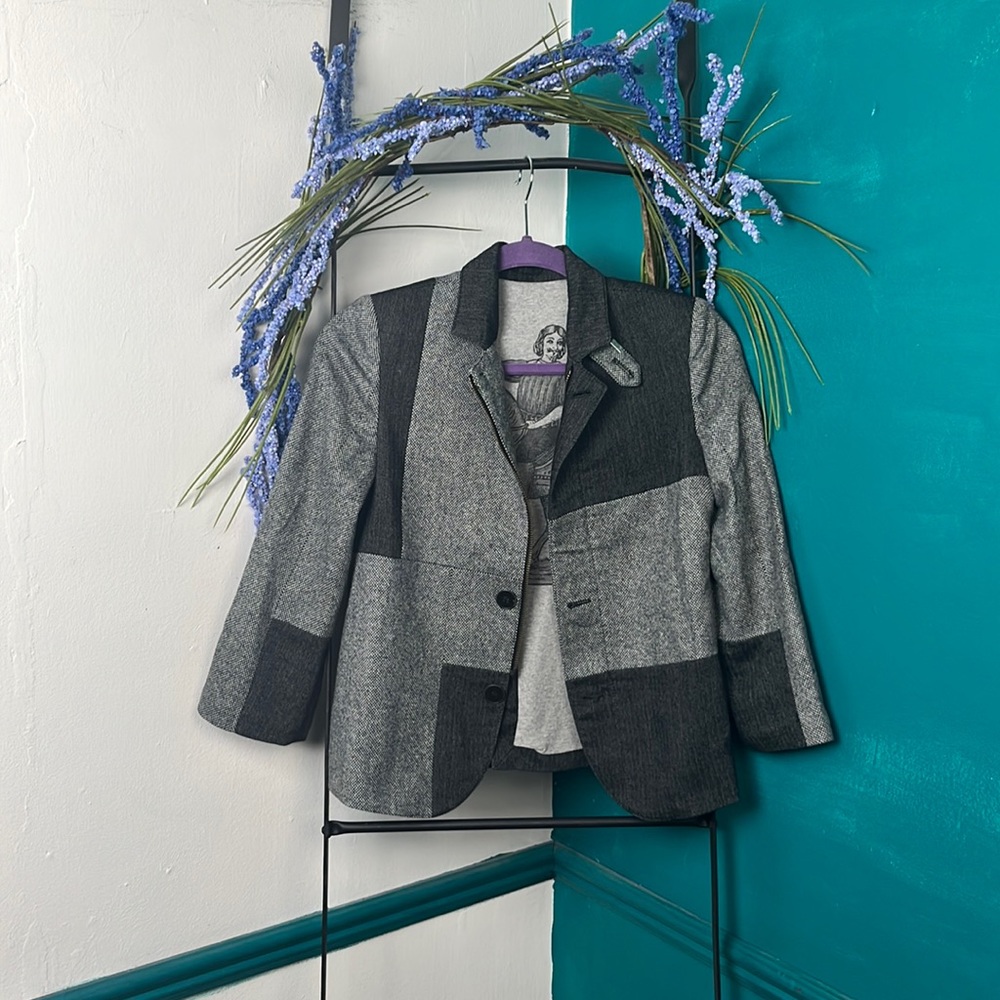 Dolce Gabbana Junior blazer, D&G wool jacket, Dolce and Gabbana patchwork - Picture 4 of 13